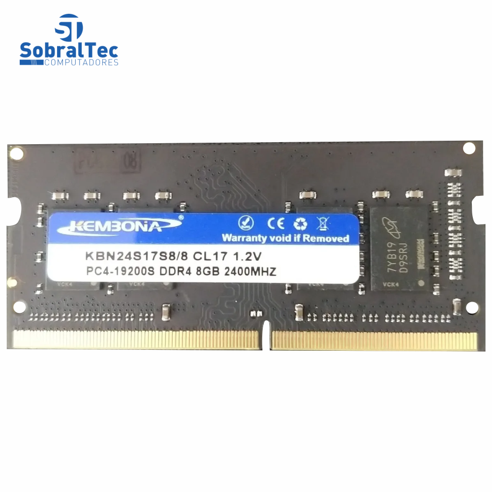 Memoria Ram Notebook Ddr4 Pc4 8Gb 2400Mhz Kembona KBN24S17S8/8